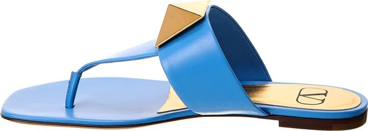 Valentino One Stud Leather Sandal - Image 2