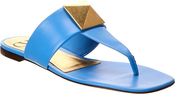 Valentino One Stud Leather Sandal