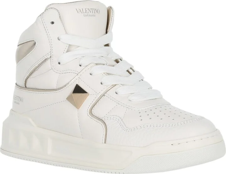 Valentino One Stud Leather Sneaker