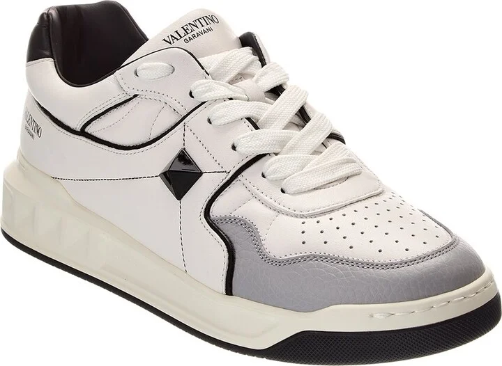 Valentino One Stud Leather Sneaker
