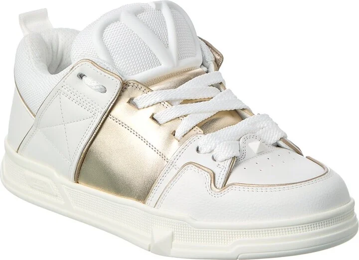 Valentino Open Skate Leather & Mesh Sneaker