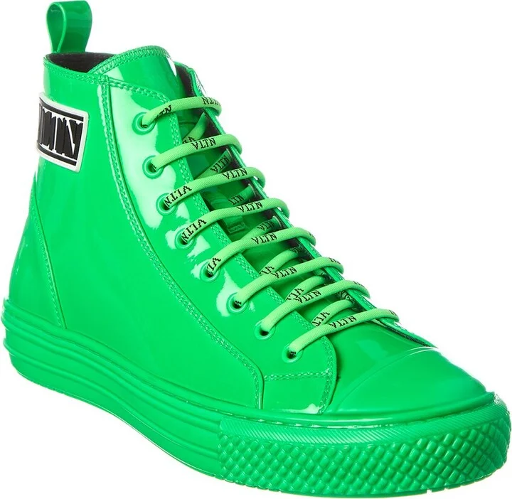 Valentino Patent High-Top Sneaker
