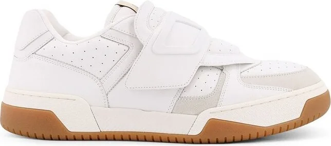 Valentino Perforated Strap Round Toe Sneakers