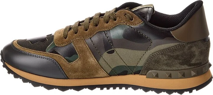 Valentino Rockrunner Canvas & Leather Sneaker - Image 2