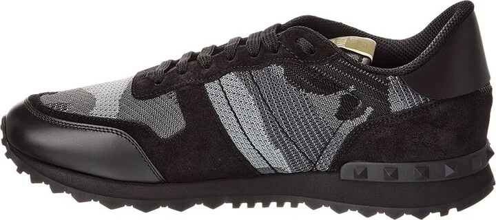 Valentino Rockrunner Knit & Suede Sneaker - Image 2
