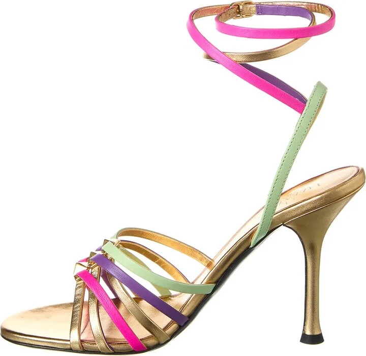 Valentino Rockstud 100 Leather Sandal - Image 2
