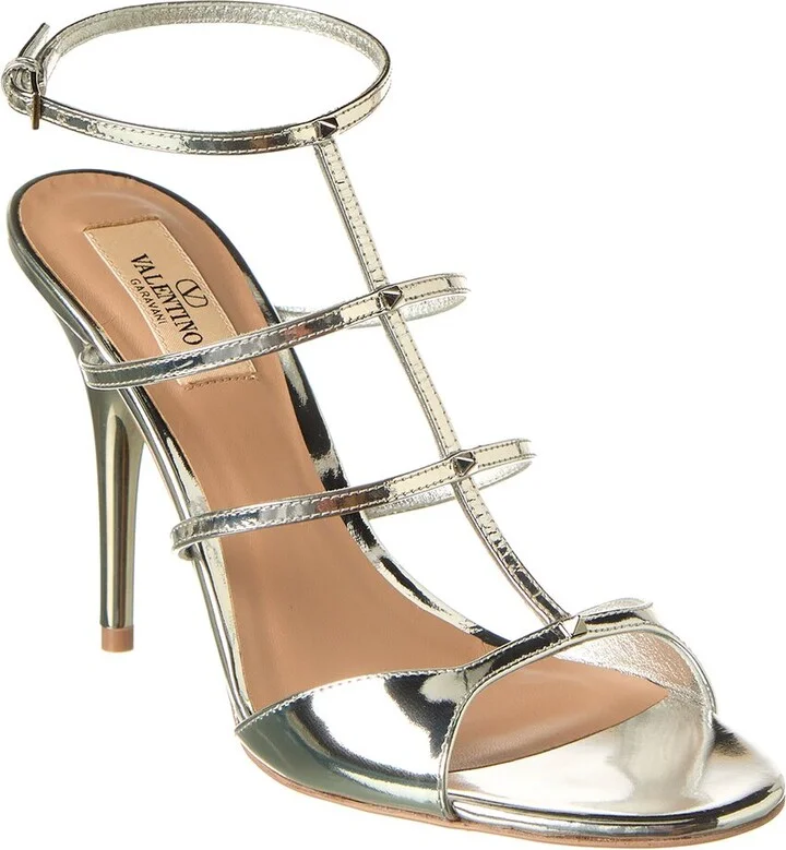 Valentino Rockstud 100 Leather Sandal