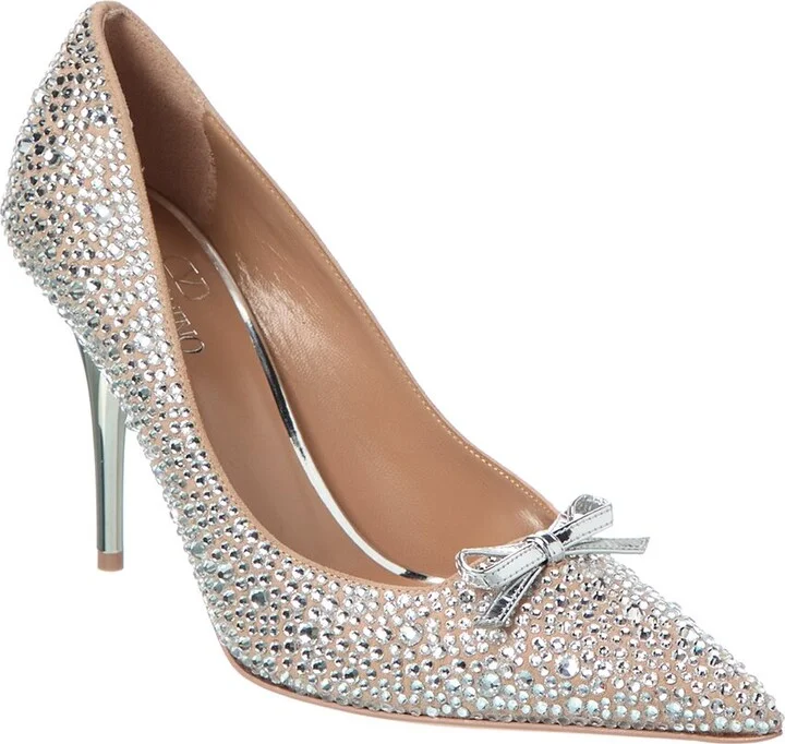 Valentino Rockstud 100 Suede Pump