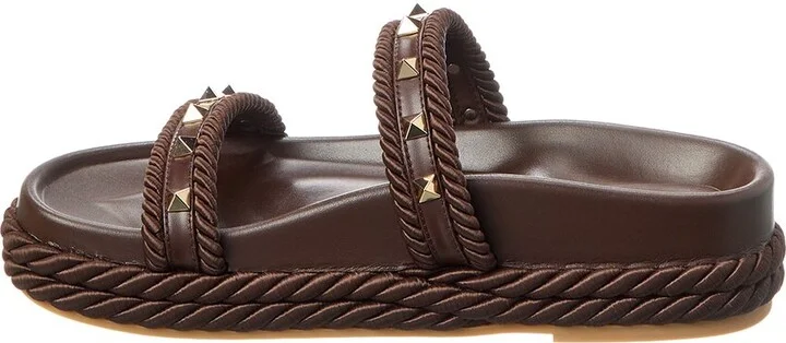 Valentino Rockstud 20 Leather Sandal - Image 2