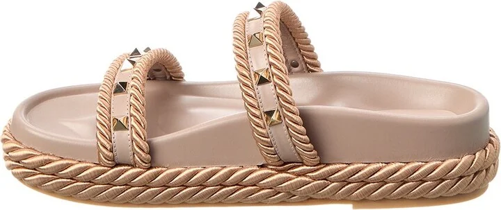 Valentino Rockstud 20 Leather Sandal - Image 2