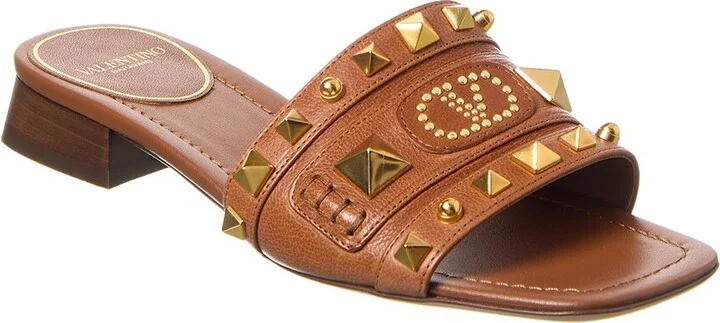 Valentino Rockstud 20 Leather Sandal