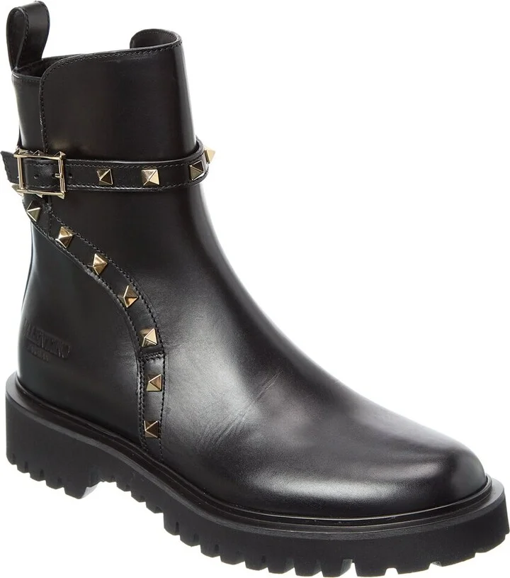 Valentino Rockstud 40 Leather Boot