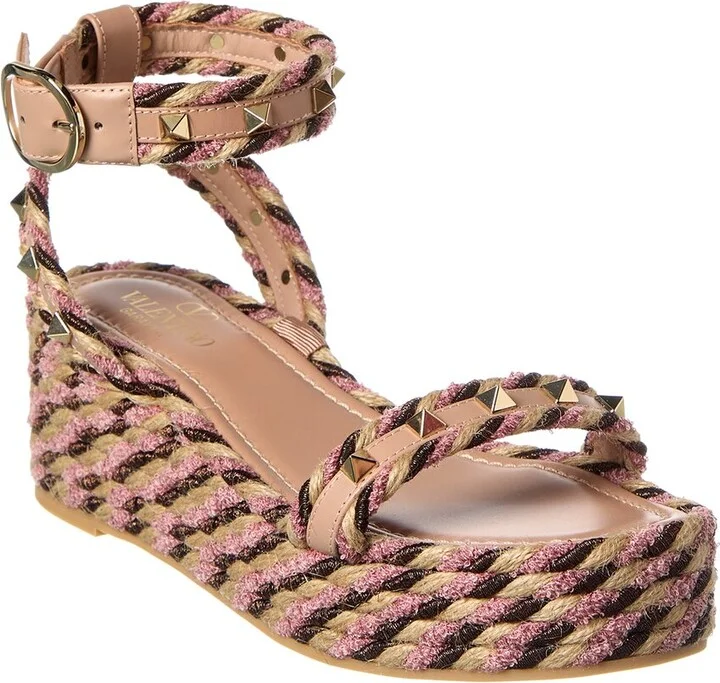 Valentino Rockstud 45 Leather Sandal