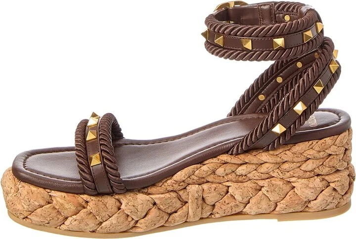 Valentino Rockstud 60 Leather Espadrille - Image 2