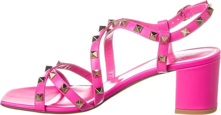 Valentino Rockstud 60 Leather Sandal - Image 2