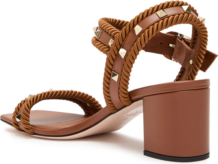 Valentino Rockstud 60 Leather Sandals - Image 2