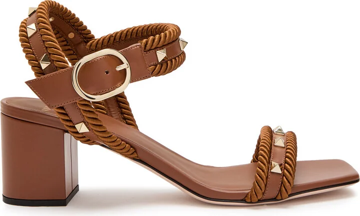 Valentino Rockstud 60 Leather Sandals