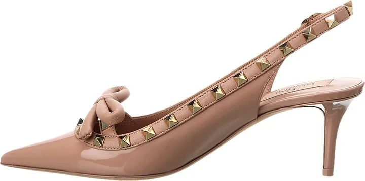 Valentino Rockstud 60 Patent Slingback Pump - Image 2