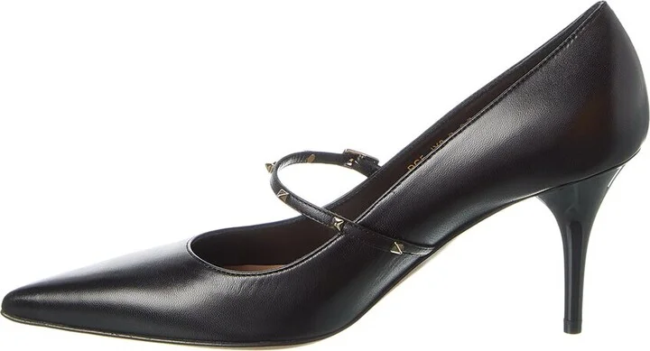 Valentino Rockstud 80 Leather Pump - Image 2