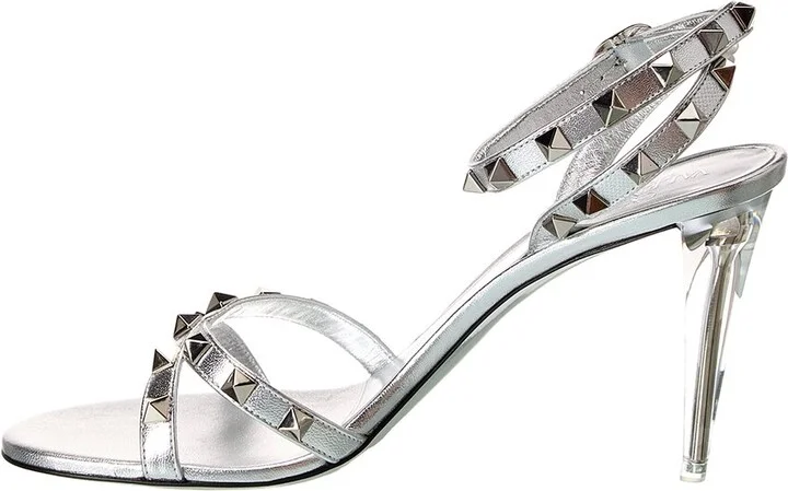 Valentino Rockstud 90 Leather Sandal - Image 2