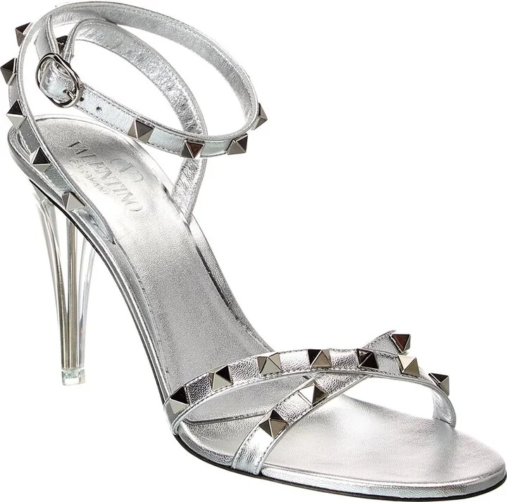 Valentino Rockstud 90 Leather Sandal
