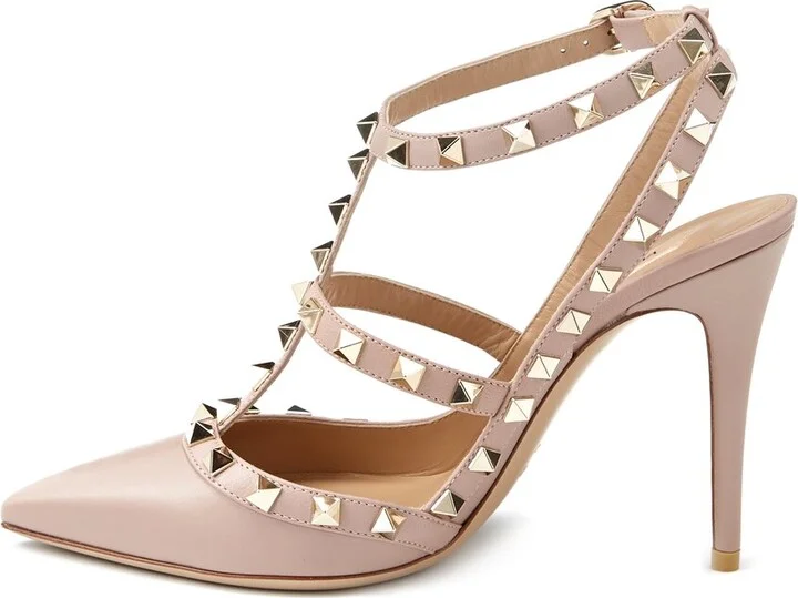 Valentino Rockstud Caged 100 Leather Pump - Image 2