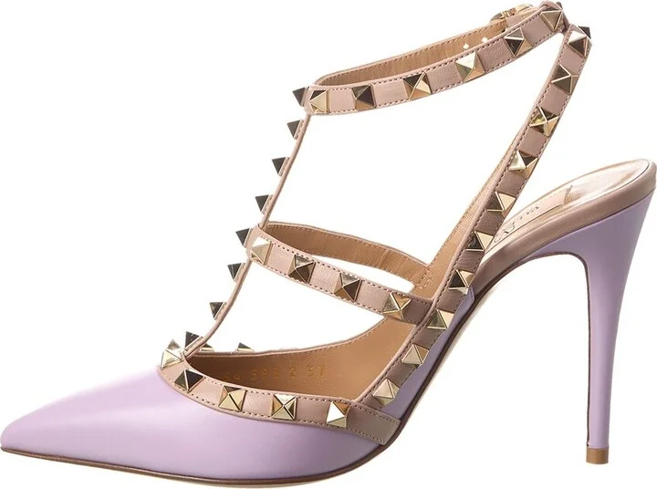 Valentino Rockstud Caged 100 Leather Pump - Image 2