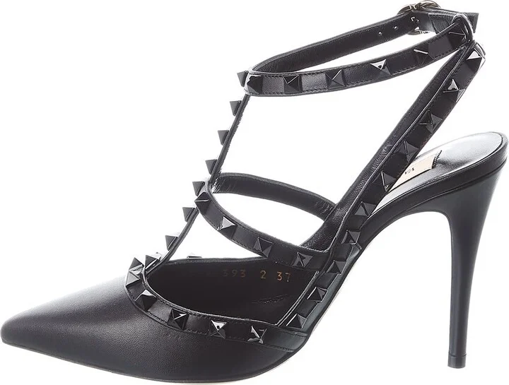 Valentino Rockstud Caged 100 Leather Pump - Image 2