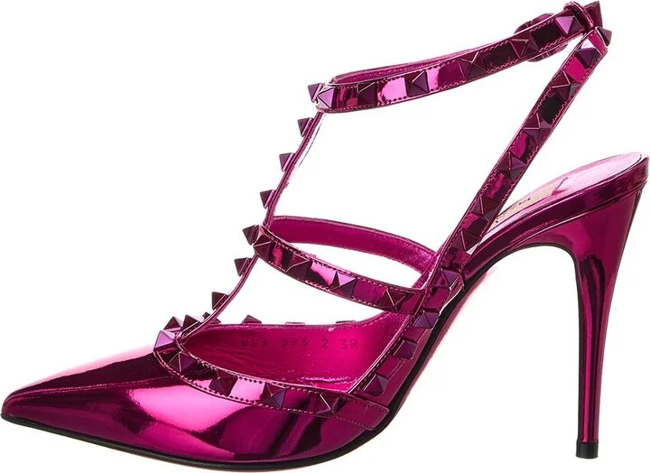 Valentino Rockstud Caged 100 Leather Pump - Image 2