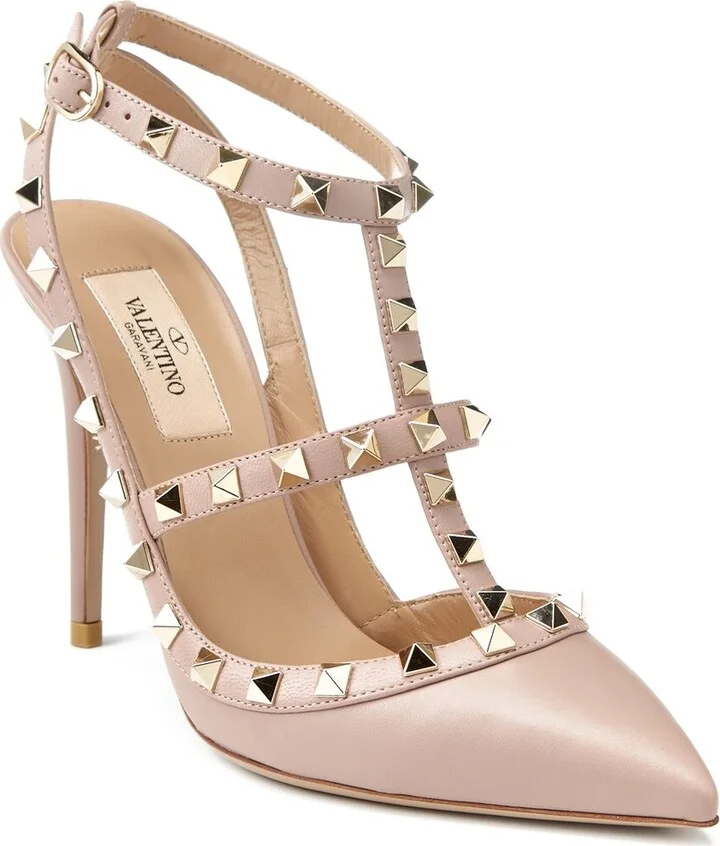 Valentino Rockstud Caged 100 Leather Pump