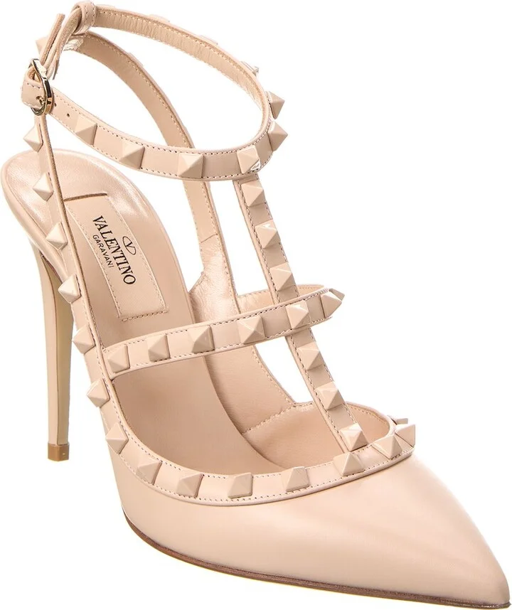 Valentino Rockstud Caged 100 Leather Pump