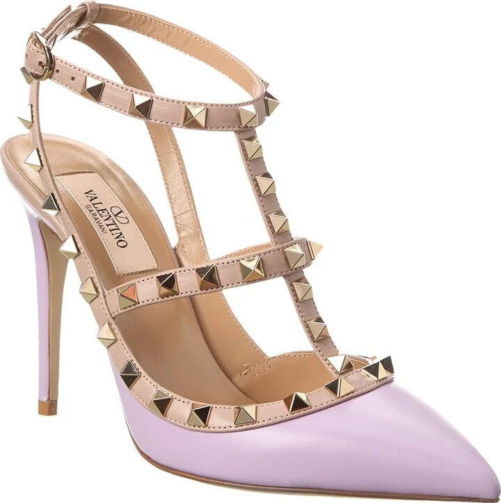 Valentino Rockstud Caged 100 Leather Pump