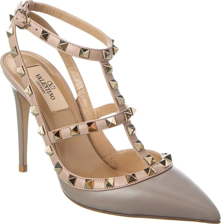 Valentino Rockstud Caged 100 Leather Pump