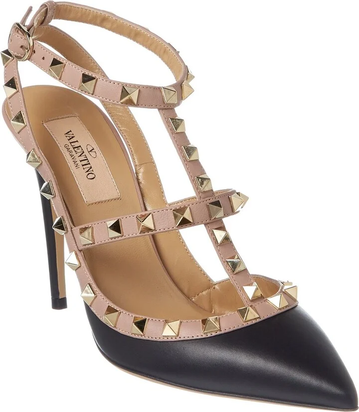 Valentino Rockstud Caged 100 Leather Pump