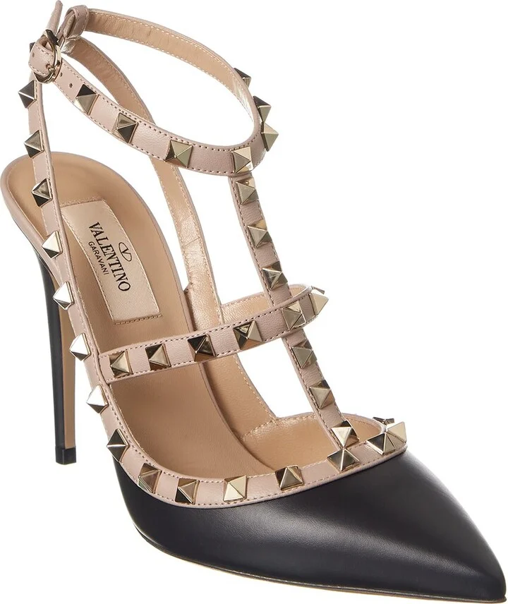 Valentino Rockstud Caged 100 Leather Pump