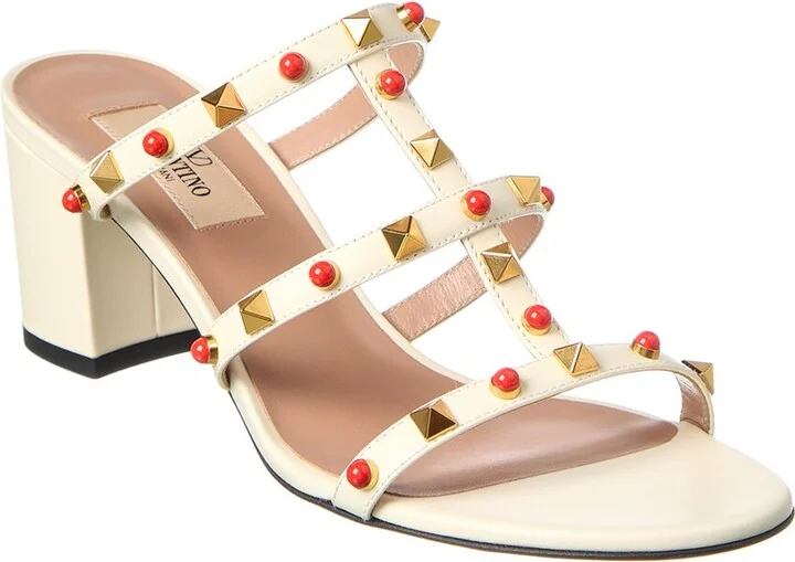 Valentino Rockstud Caged 60 Leather Sandal