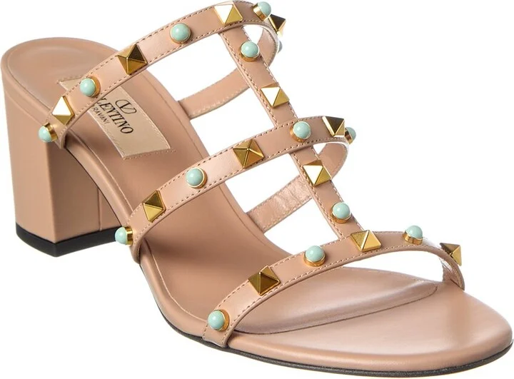 Valentino Rockstud Caged 60 Leather Sandal