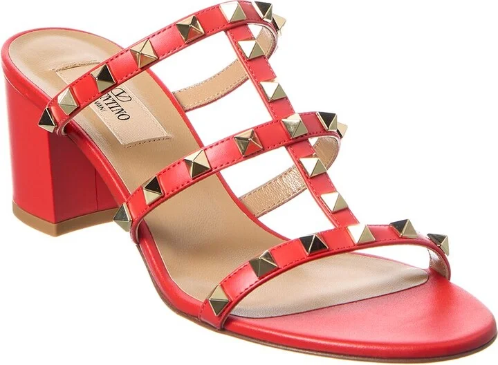 Valentino Rockstud Caged 60 Leather Sandal
