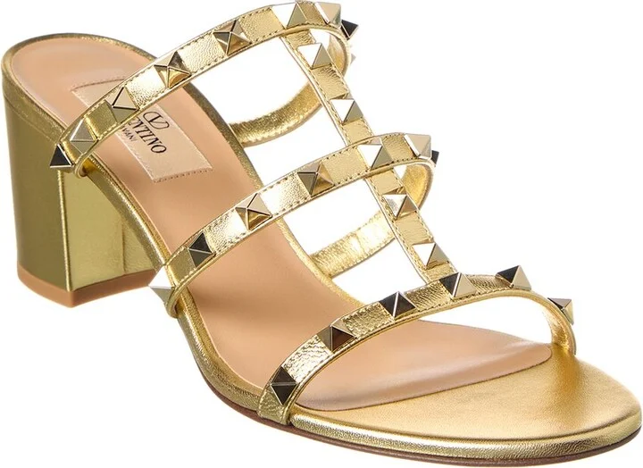 Valentino Rockstud Caged 60 Leather Sandal