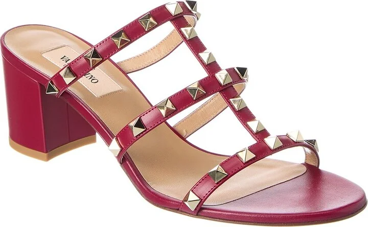 Valentino Rockstud Caged 60 Leather Sandal