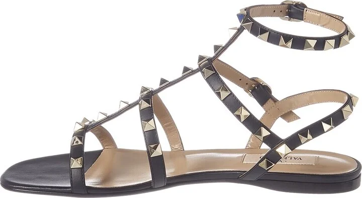 Valentino Rockstud Caged Leather Ankle Strap Sandal - Image 2