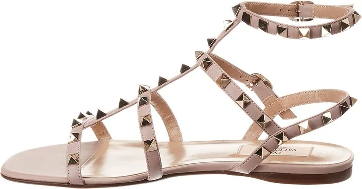 Valentino Rockstud Caged Leather Ankle Strap Sandal - Image 2