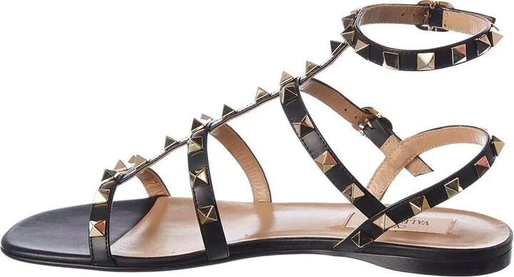 Valentino Rockstud Caged Leather Ankle Strap Sandal - Image 2