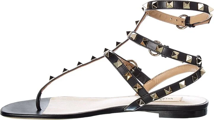 Valentino Rockstud Caged Leather Ankle Strap Sandal - Image 2