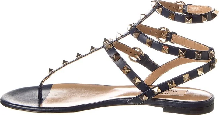 Valentino Rockstud Caged Leather Ankle Strap Sandal - Image 2