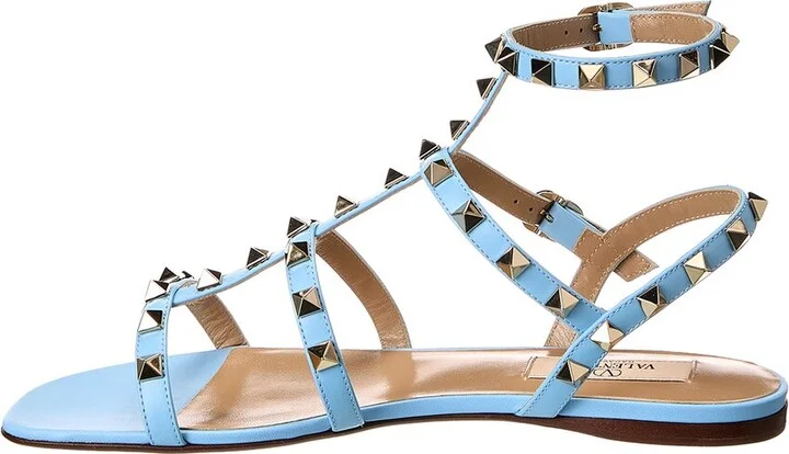 Valentino Rockstud Caged Leather Ankle Strap Sandal - Image 2