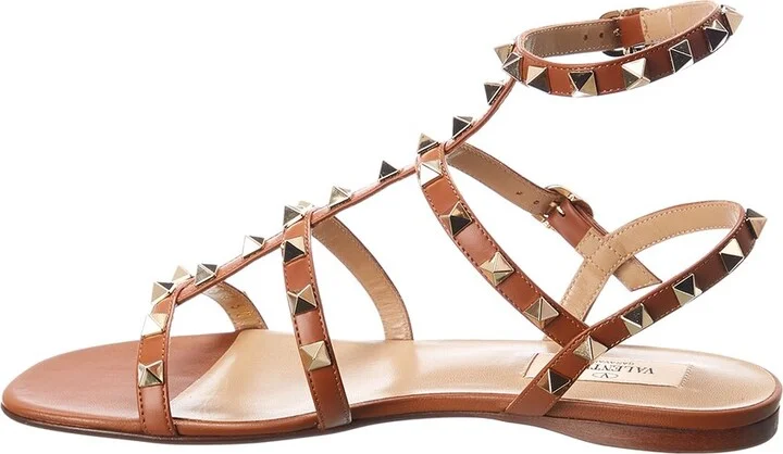 Valentino Rockstud Caged Leather Ankle Strap Sandal - Image 2