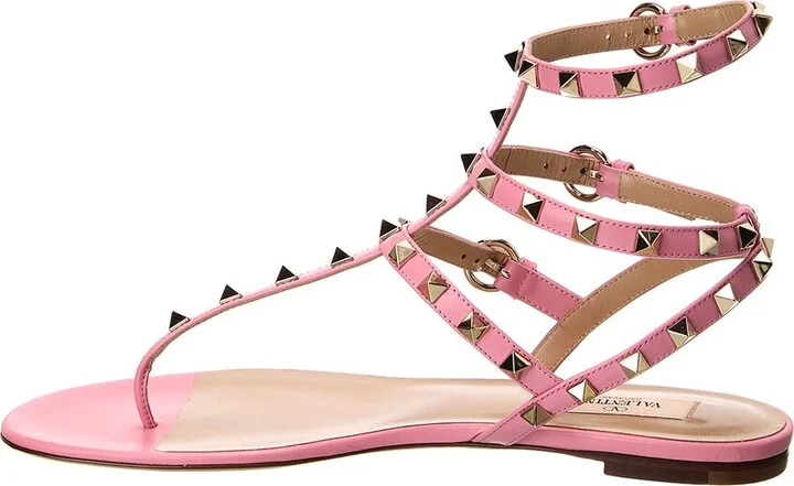 Valentino Rockstud Caged Leather Ankle Strap Sandal - Image 2