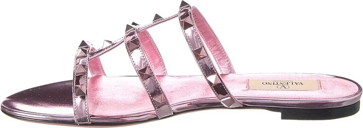 Valentino Rockstud Caged Leather Sandal - Image 2