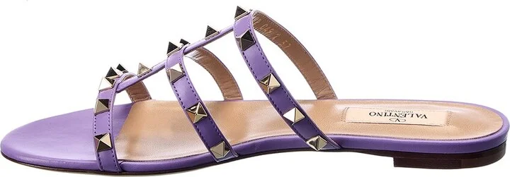 Valentino Rockstud Caged Leather Sandal - Image 2
